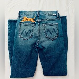 COPY - Mother - High Waisted Looker Ankle Fray - Leopard